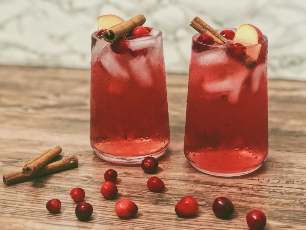fall cocktail cranberry apple moscow mule