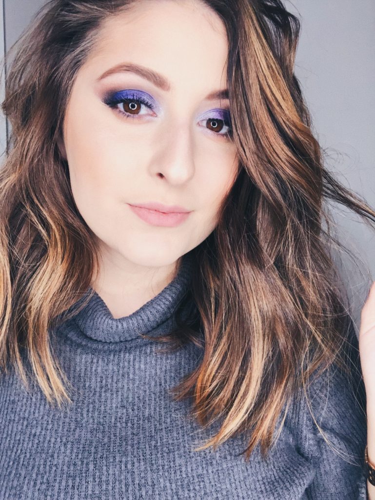 new years eve makeup look purple blue ombre eye makeup tutorial